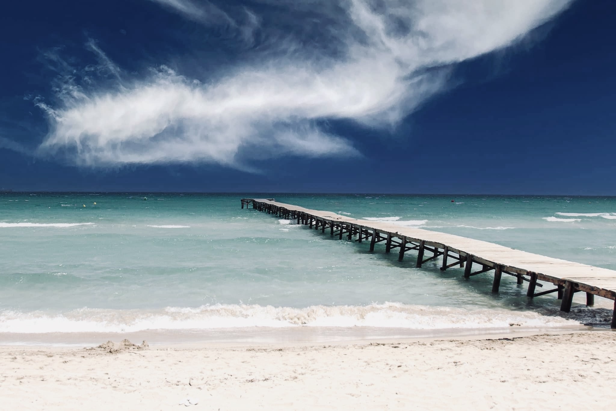 Strand weiss